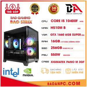 BAG STRIX – INTEL CORE i5 10400F | 16GB | GTX 1660 6GB SUPER | SSD 240G